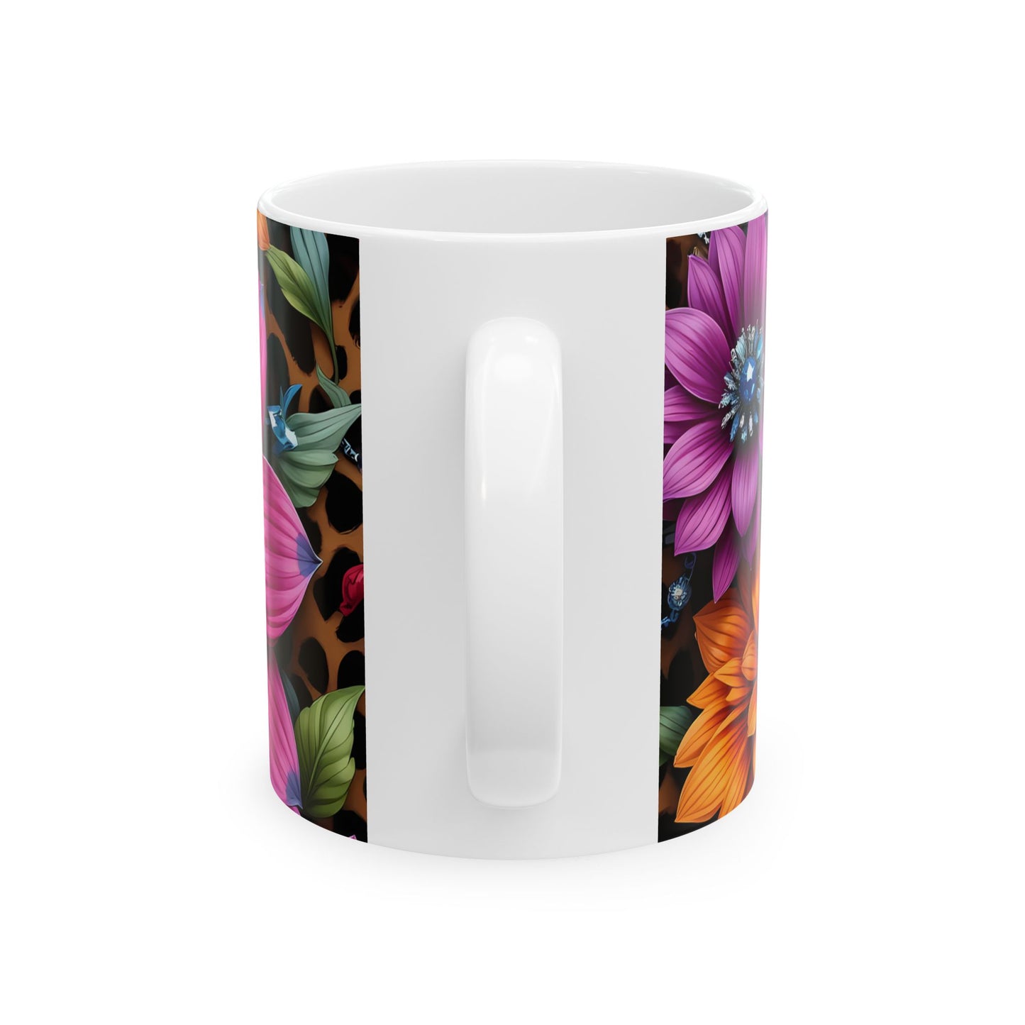 Artistic Mug - Diamond Flowers