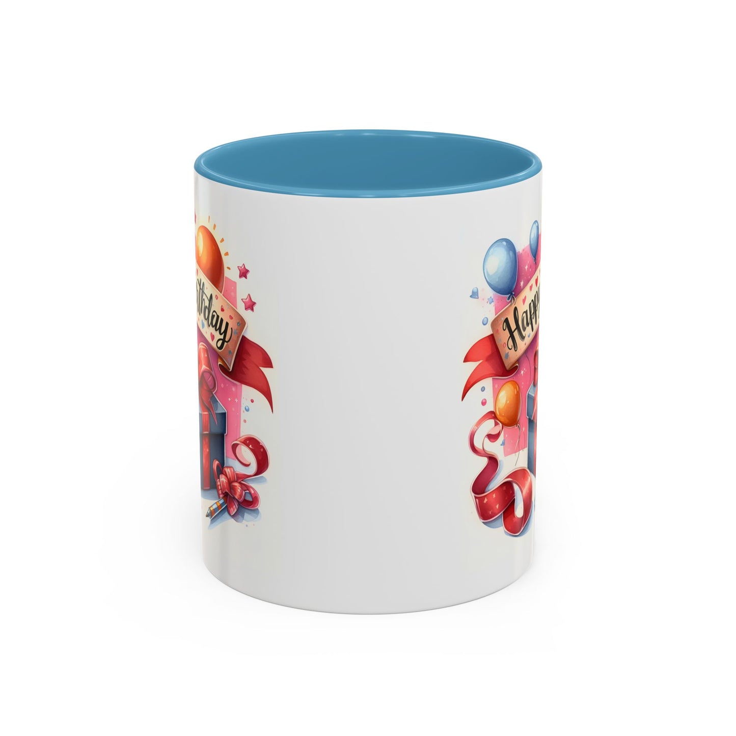 Birthday Mug - Present Pen Balloons
