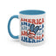 4th of July Mug - America peace Sign