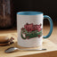 Christmas Mug - Merry Christmas Red & Green Text Mistletoe