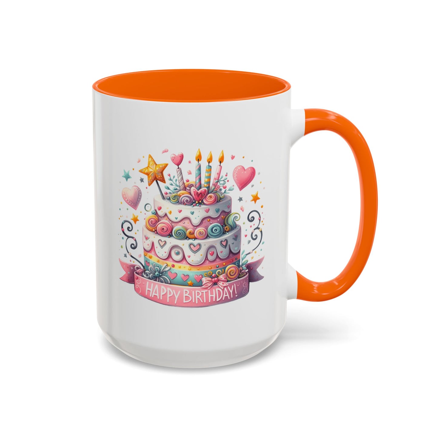 Birthday Mug - Happy Birthday Two Tiered Cake