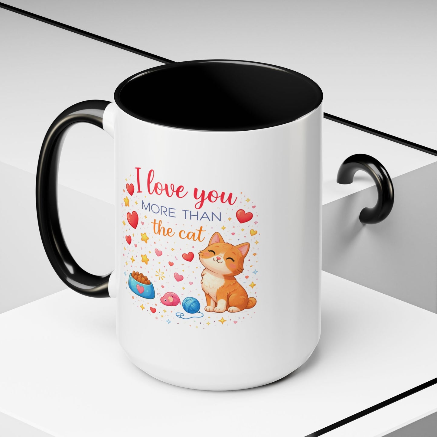 Anniversary Mug - I Love You More Than The Cat