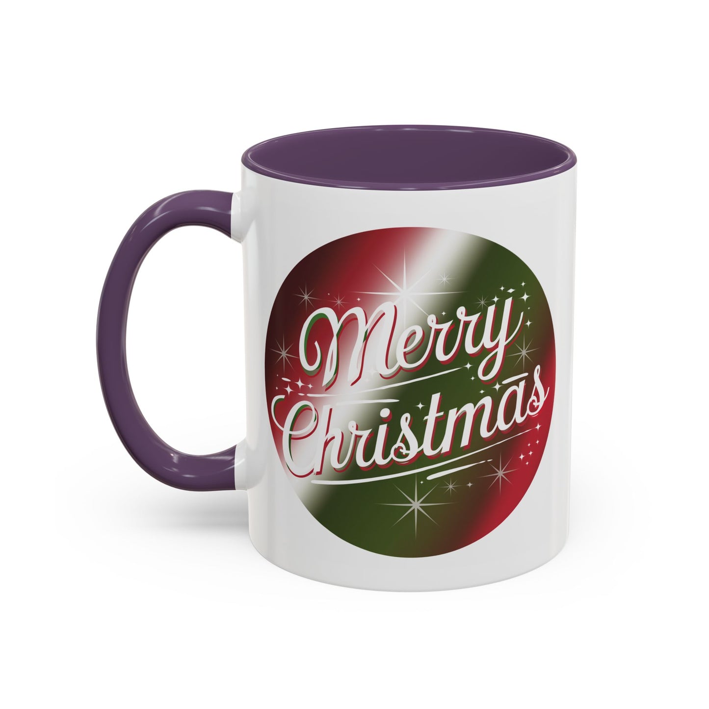 Christmas Mug - Merry Christmas White and Red Text Decoration