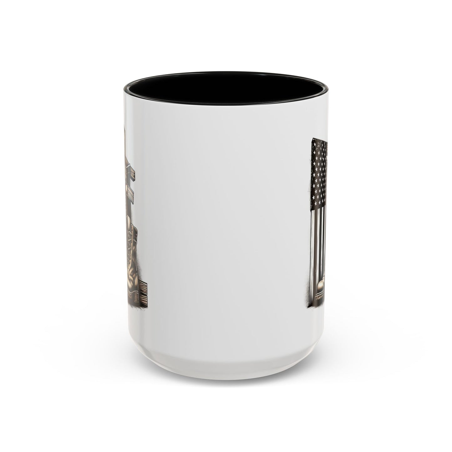 4th of July Mug - Fallen Soldier Boots Flag