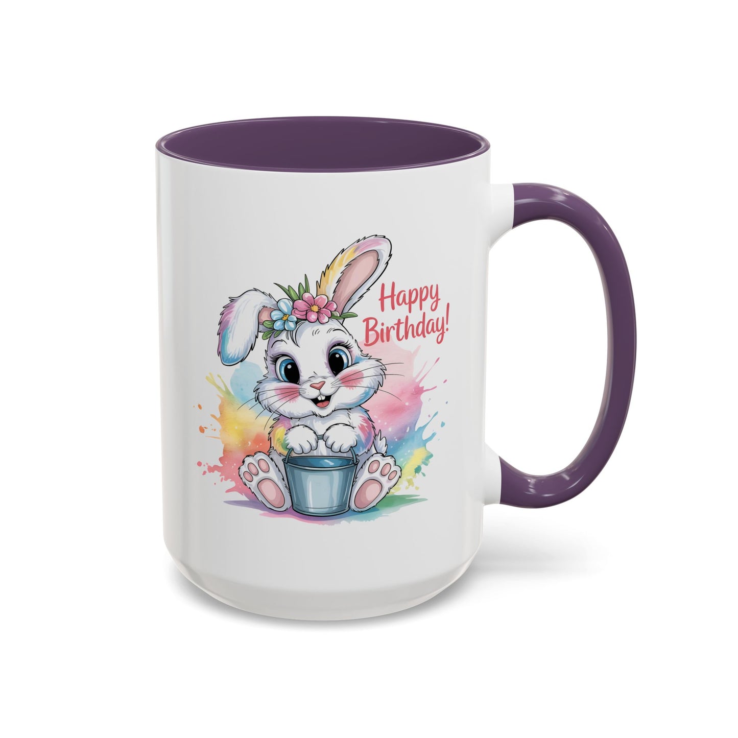 Birthday Mug - Happy Birthday Cute Bunny