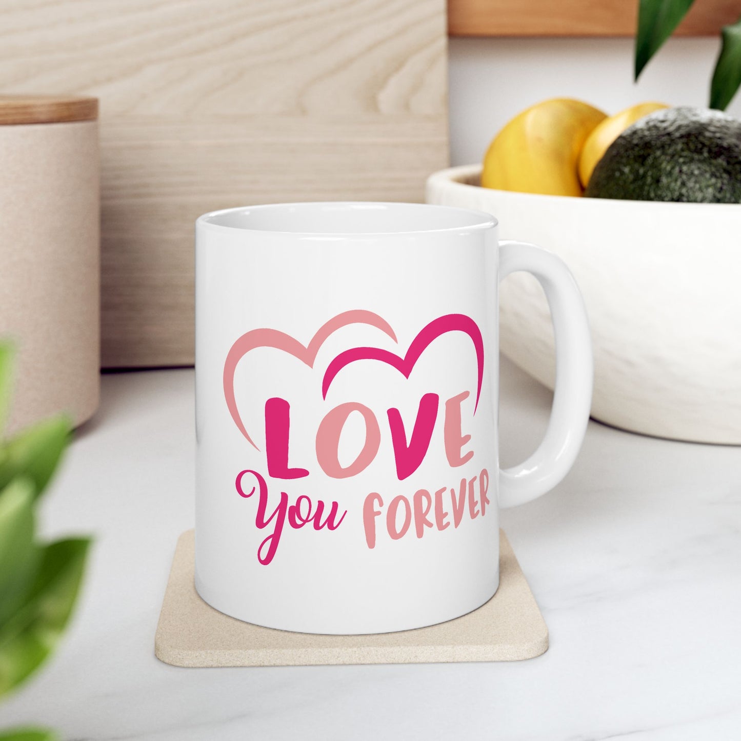 Anniversary Mug - Love You Forever Hearts