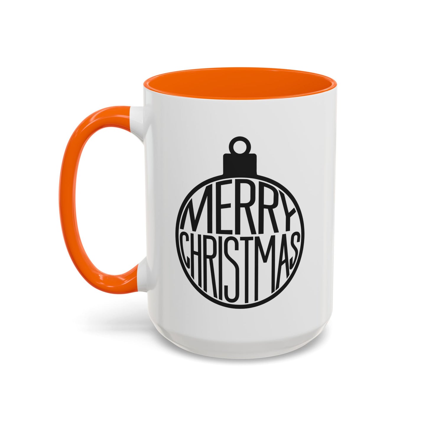 Christmas Mug - Merry Christmas Black Text Ornament