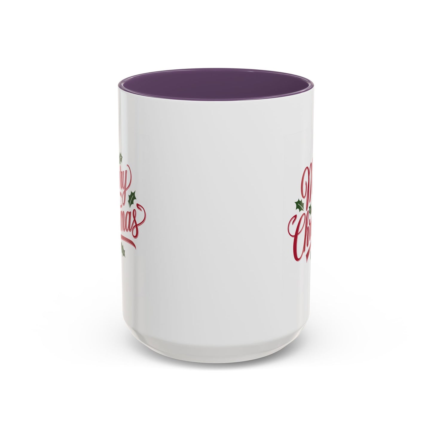 Christmas Mug - Merry Christmas Red Text Mistletoe