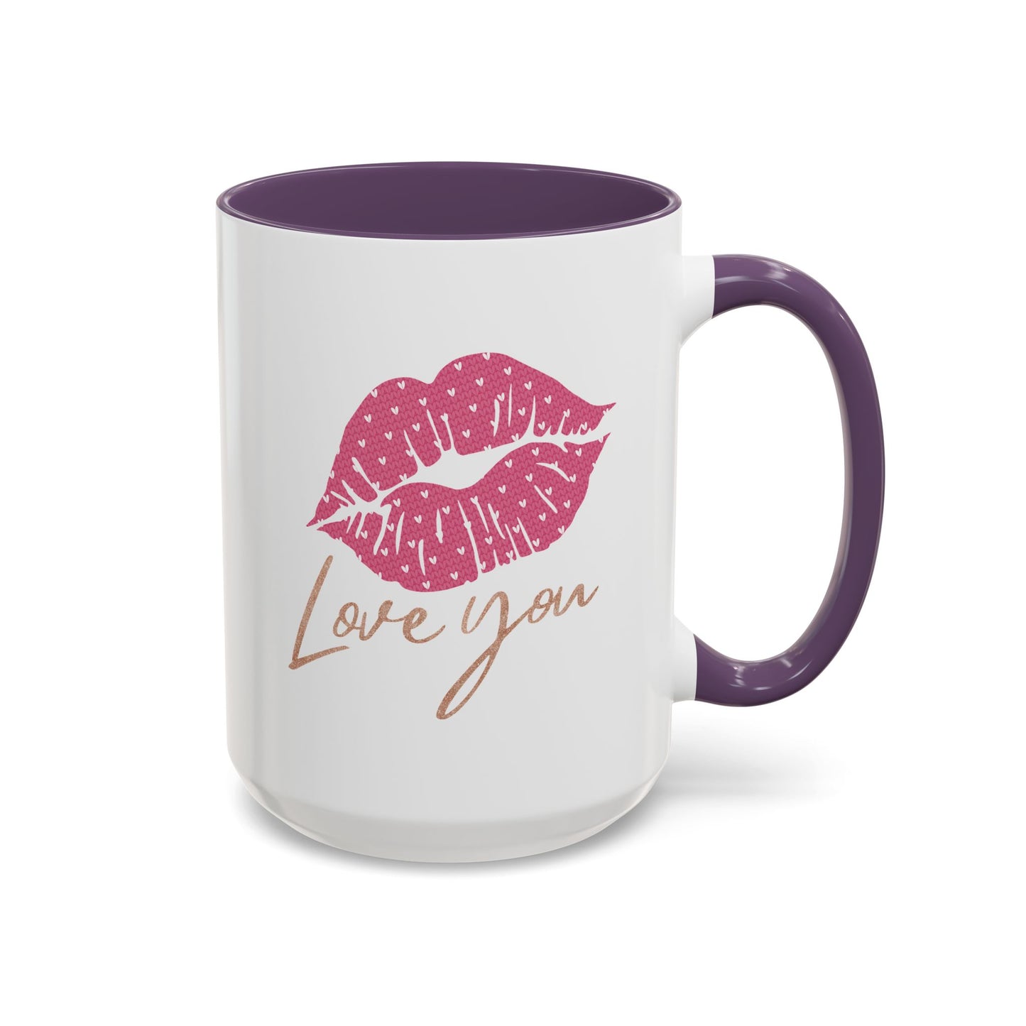 Valentine's Day Mug - Love You Lips Kiss