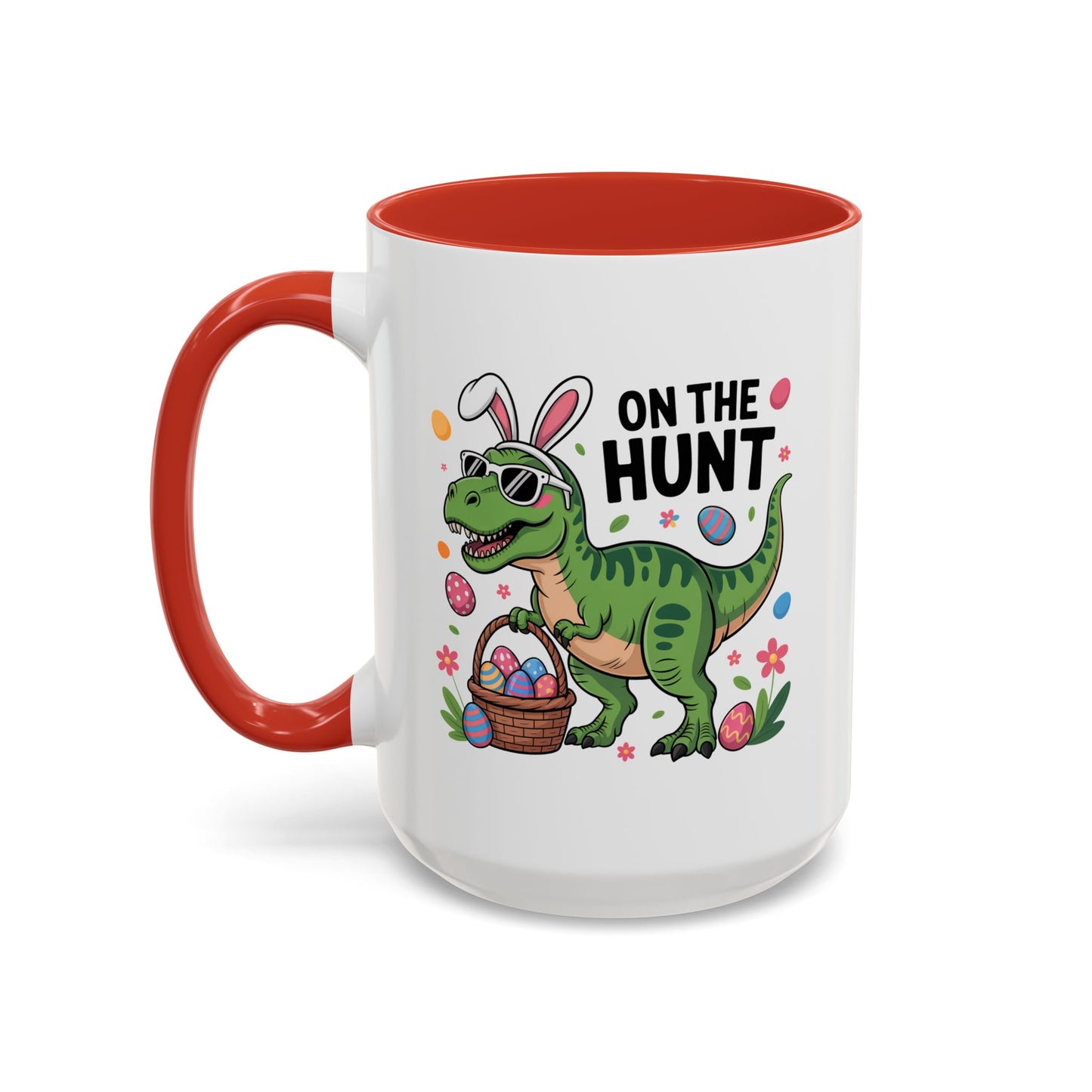 Easter Mug - On The Hunt Dinosaur