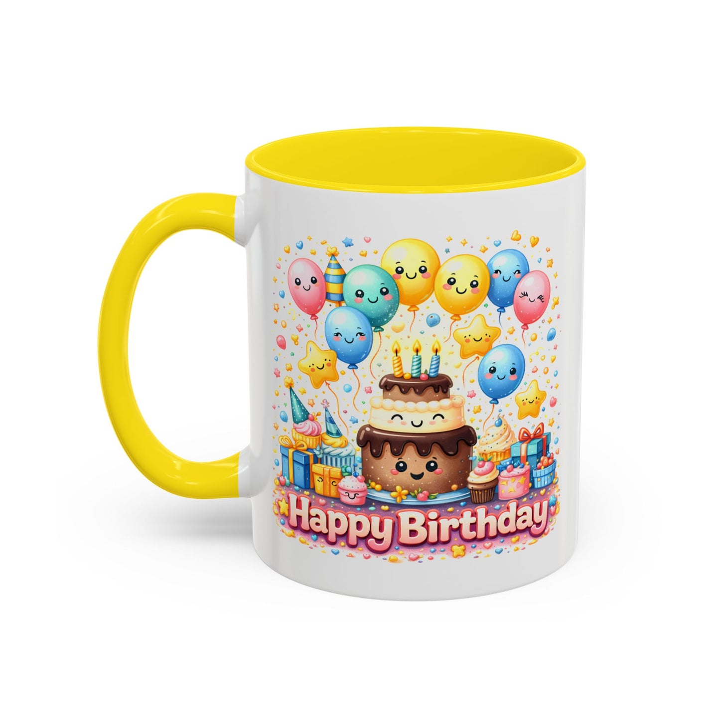 Birthday Mug - Cake and Balloons