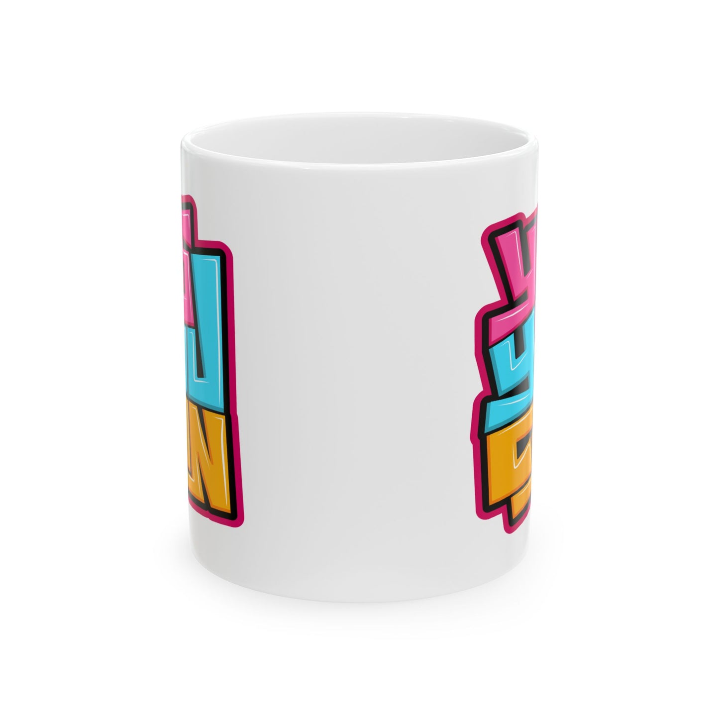 Motivation Mug - Yes You Can Graffiti