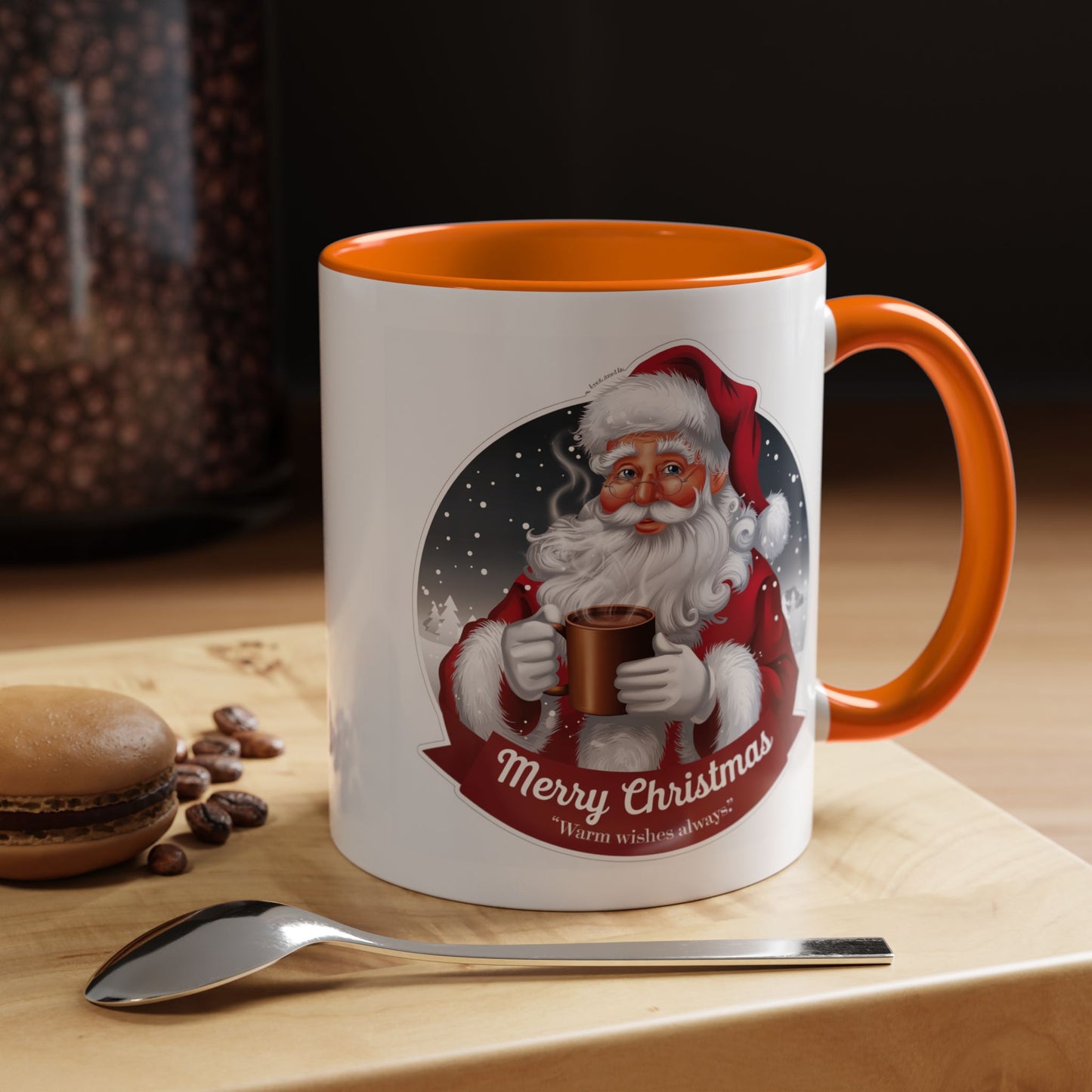 Christmas Mug - Merry Christmas Warm Wishes Always Santa