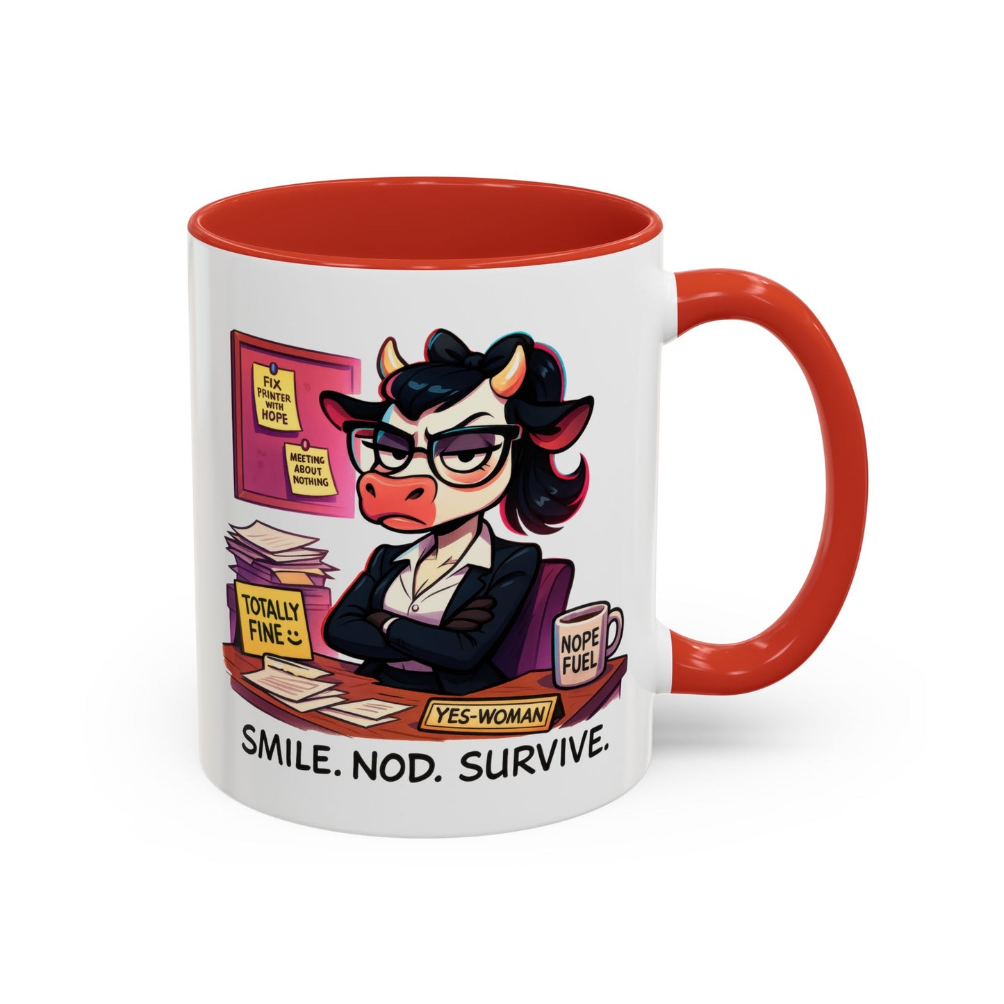 Office Mug - Smile Nod Survive