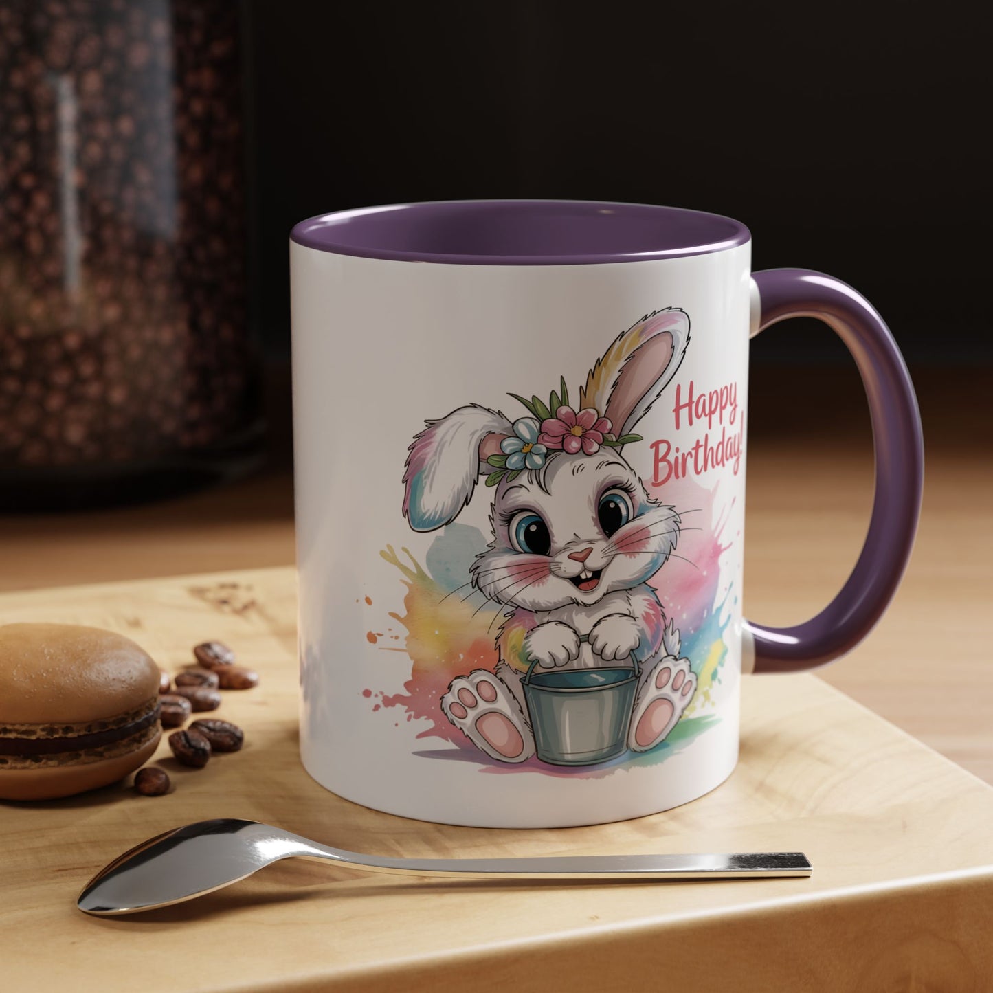 Birthday Mug - Happy Birthday Cute Bunny