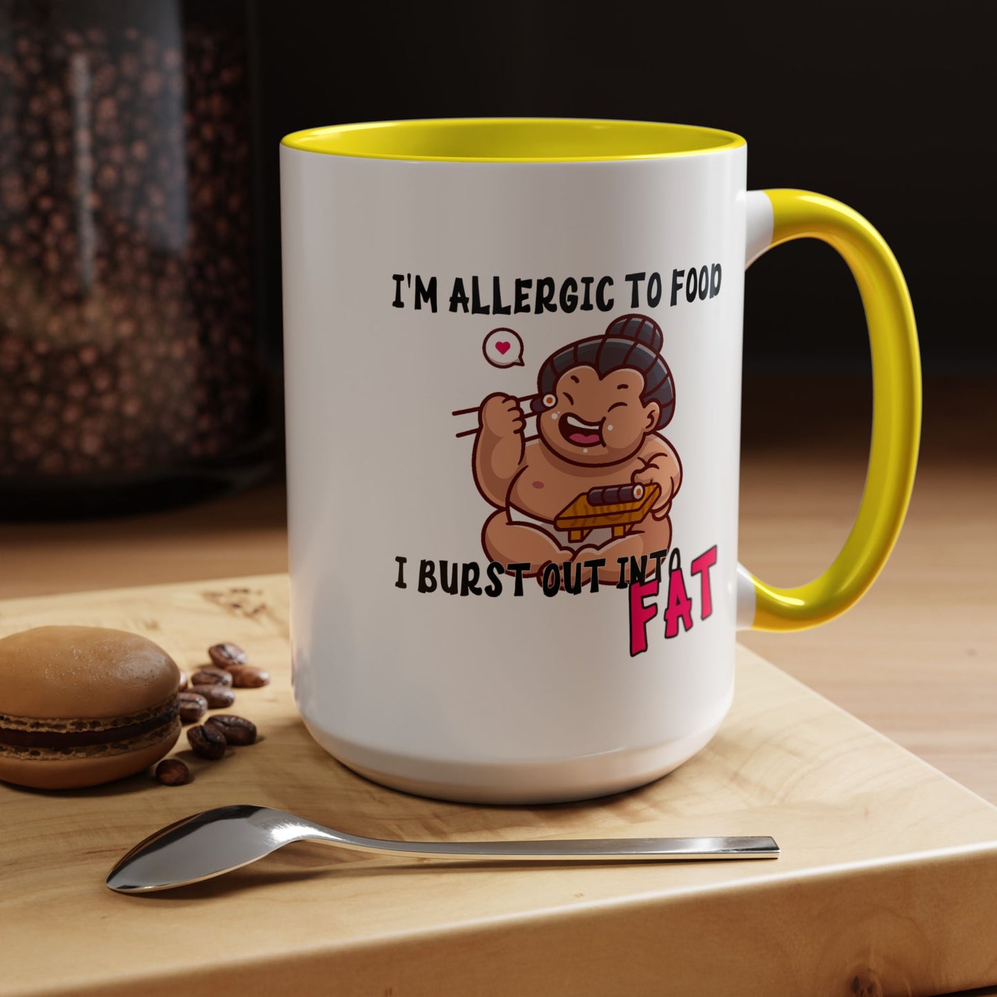 Humor Mug - I'm Allergic to Food