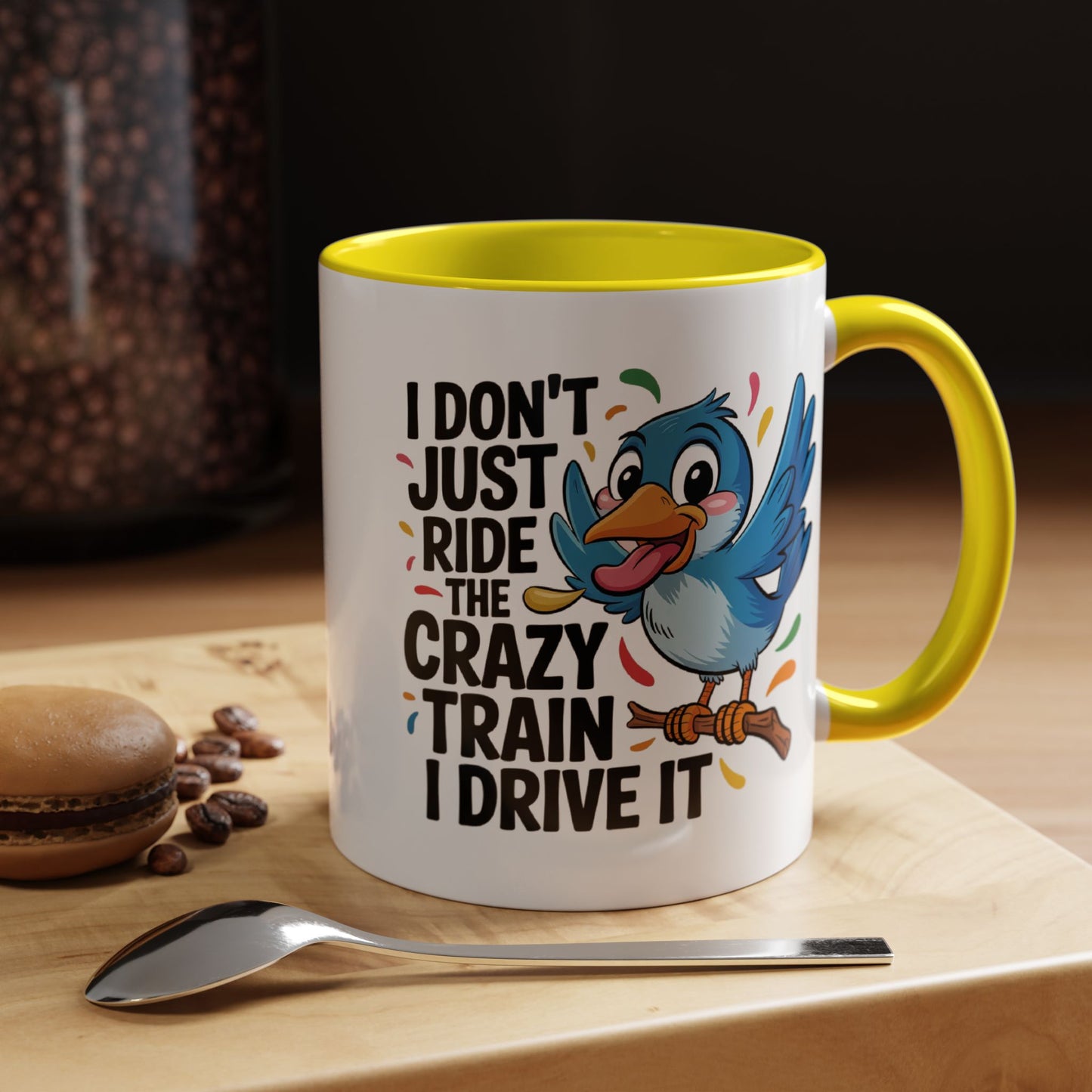 Humor Mug - I Don't Just Ride on the Crazy Train