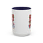 Christmas Mug - Merry Christmas White Text Reindeer Snowmen Penguin