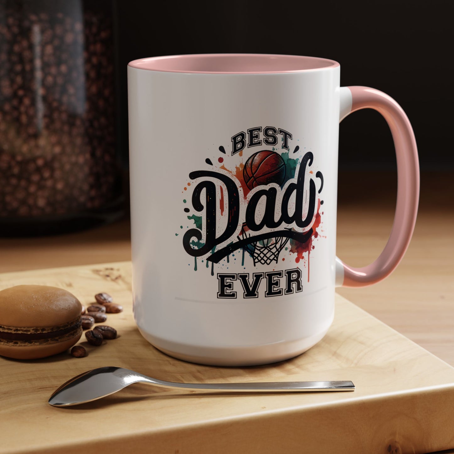 Father's Day Mug - Best Dad Ever Basketball