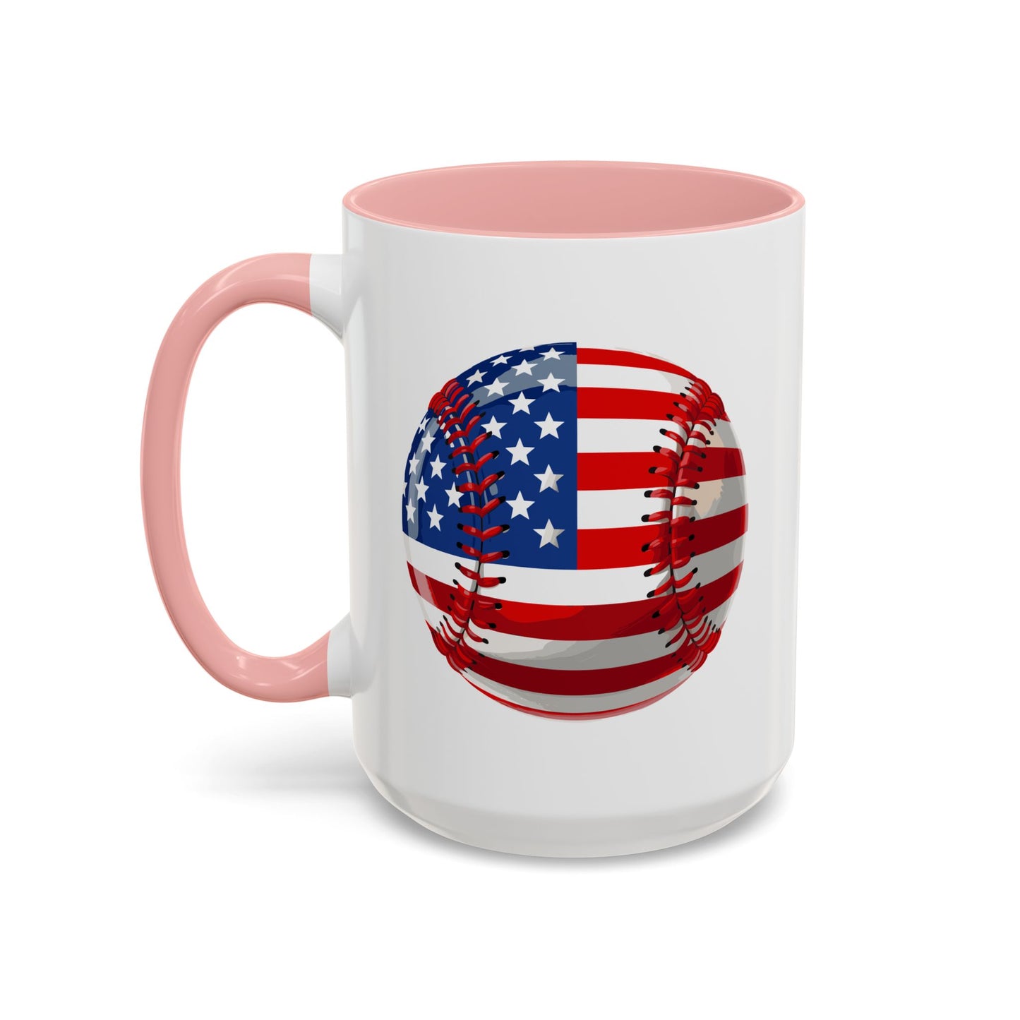 4th of July Mug - Baseball American Flag