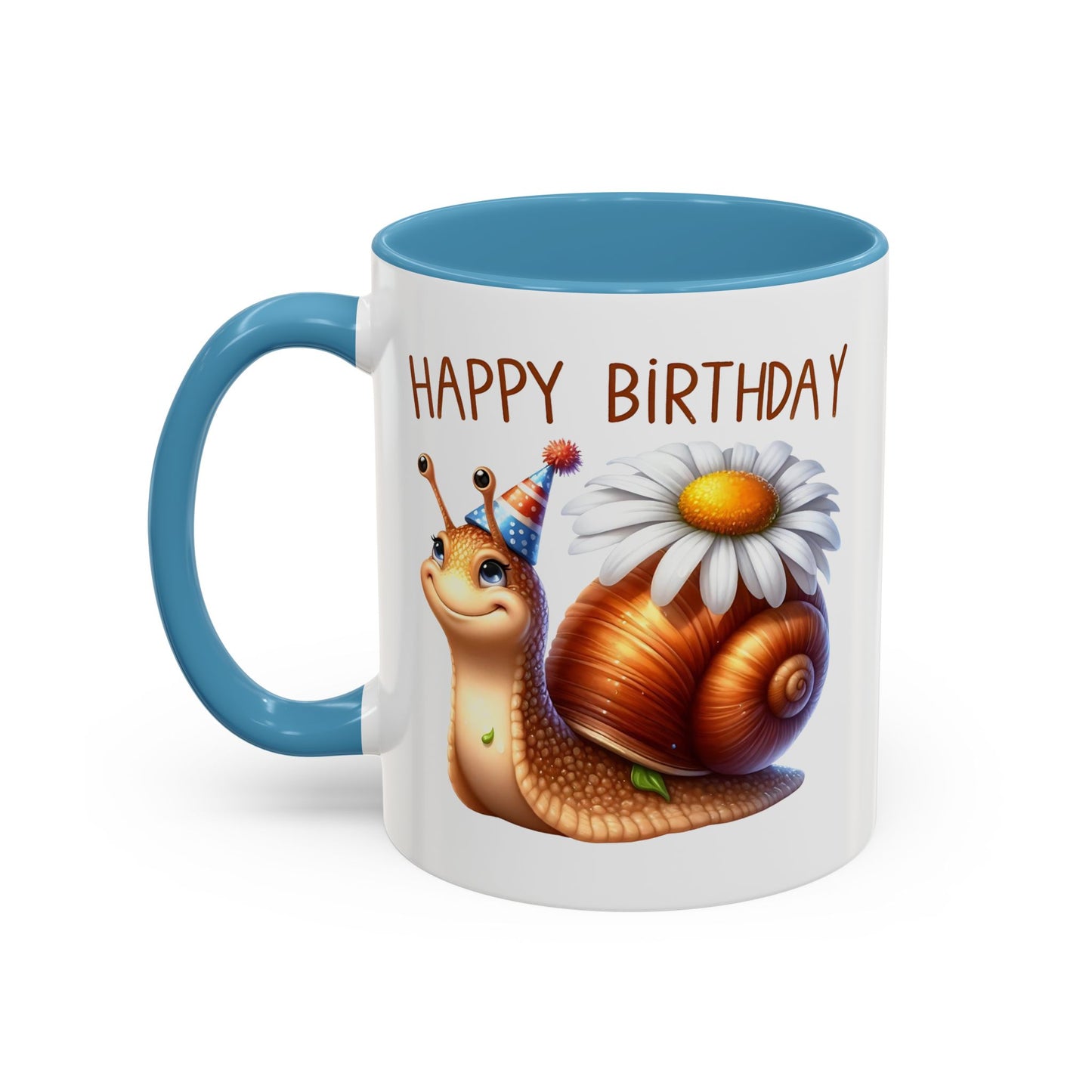 Birthday Mug - Snail Flower