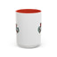 Christmas Mug - Merry Christmas White Red & Blue Text
