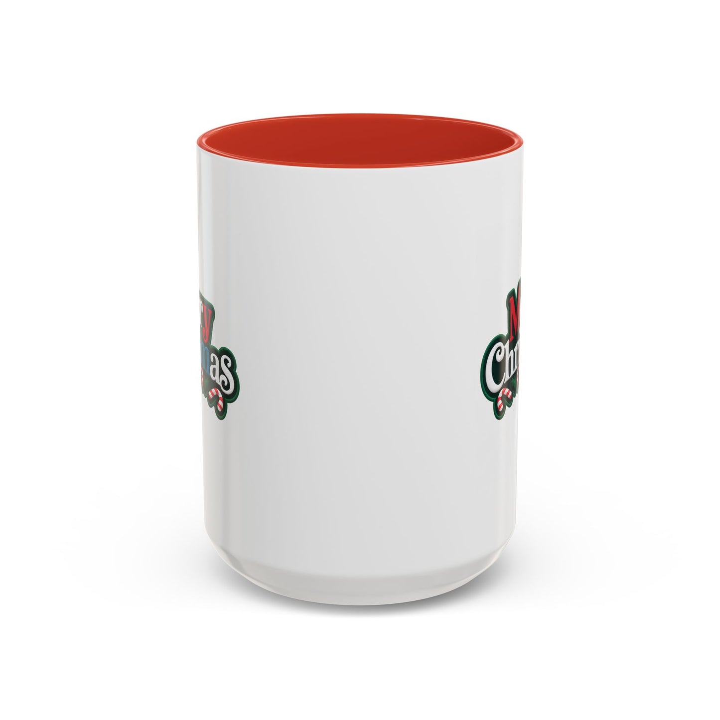 Christmas Mug - Merry Christmas White Red & Blue Text