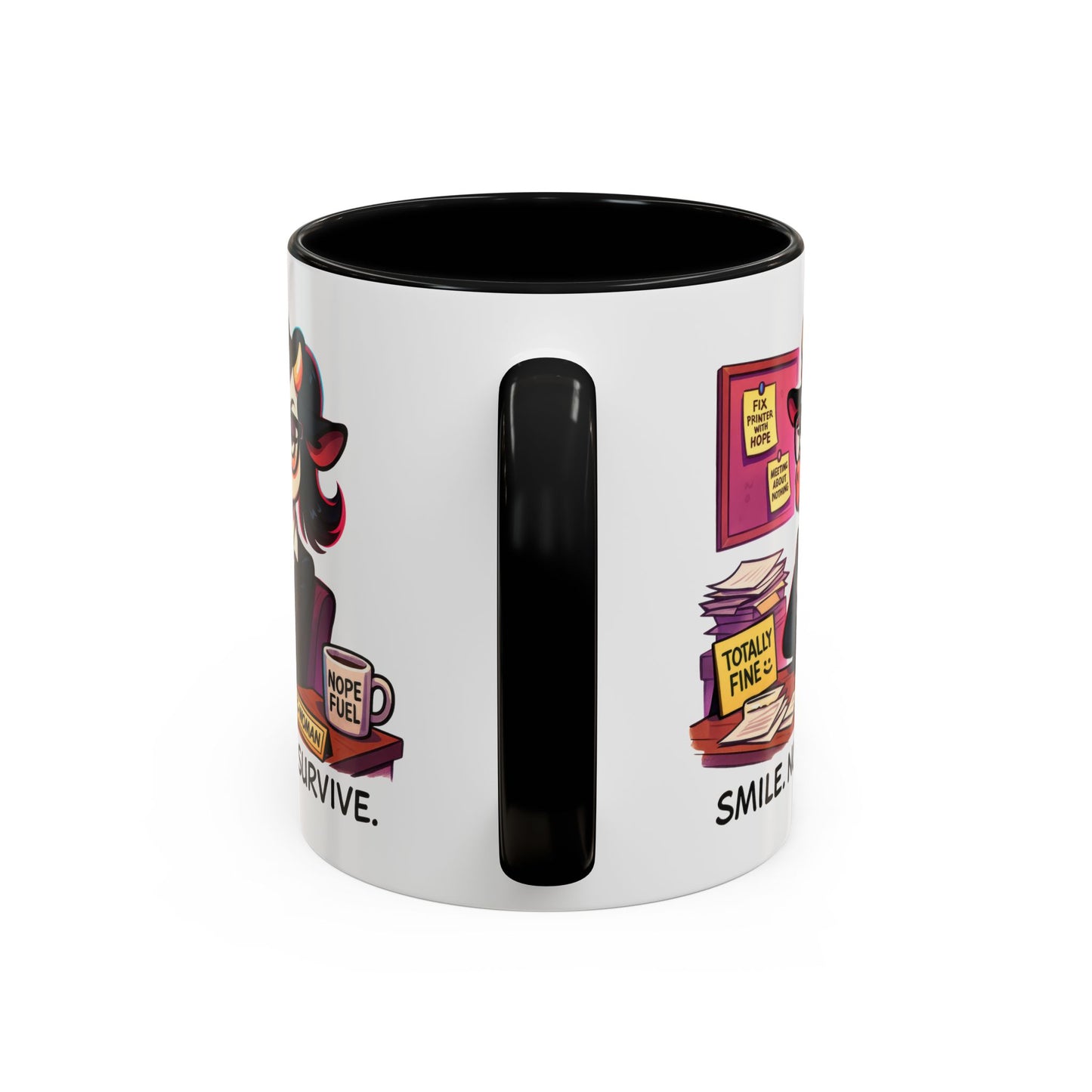 Office Mug - Smile Nod Survive