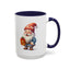 Christmas Mug - Old Gnome with Present