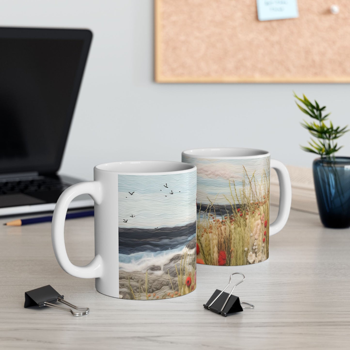 Artistic Mug - Felted Lighthouse 6