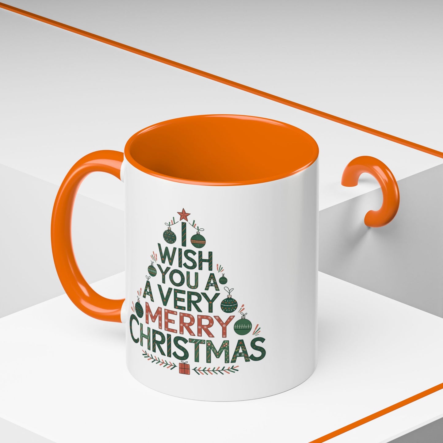 Christmas Mug - I Wish You a Merry Christmas Tree