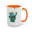Humor Mug - Monster Drinks Coffee Spill