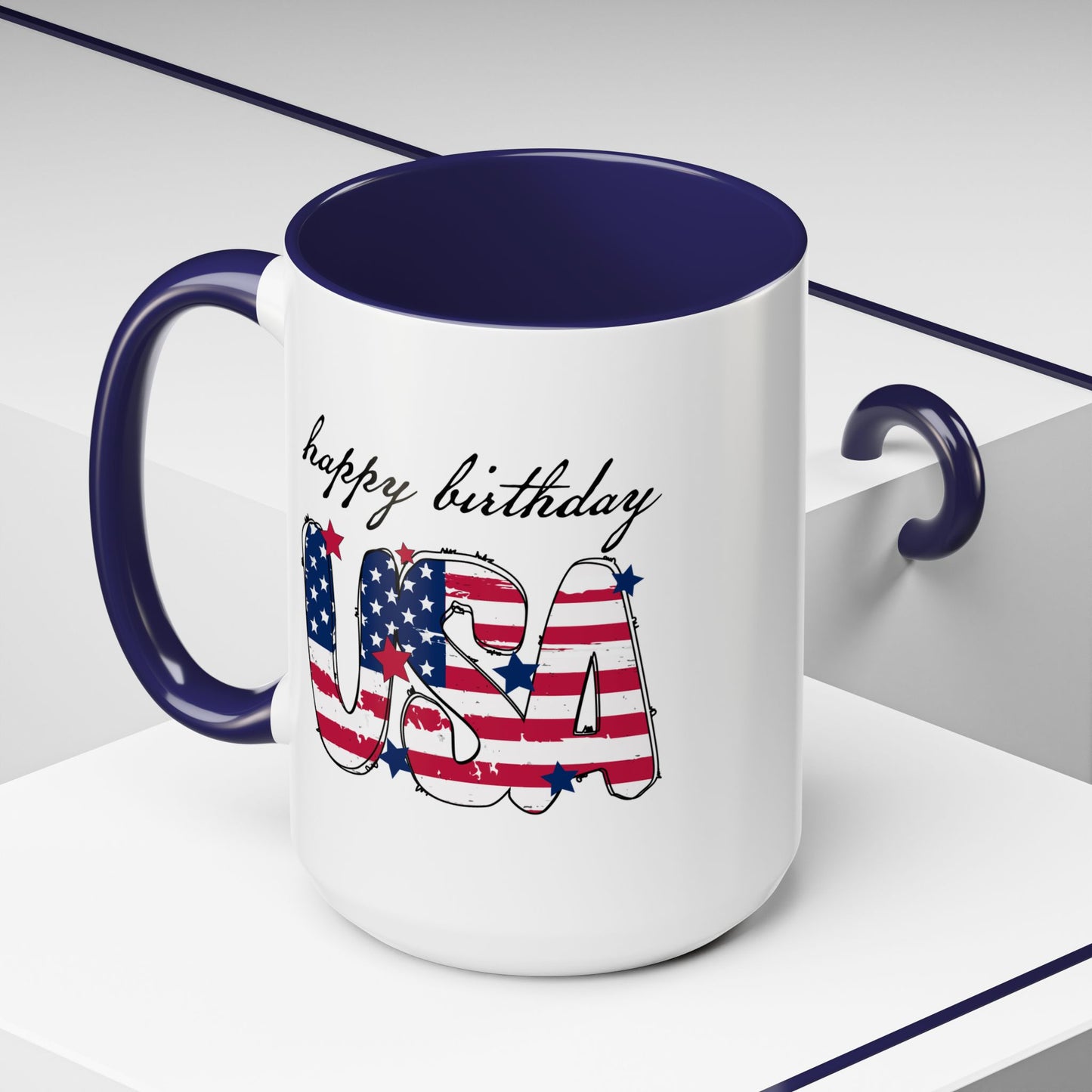 4th of July Mug - Happy Birthday USA