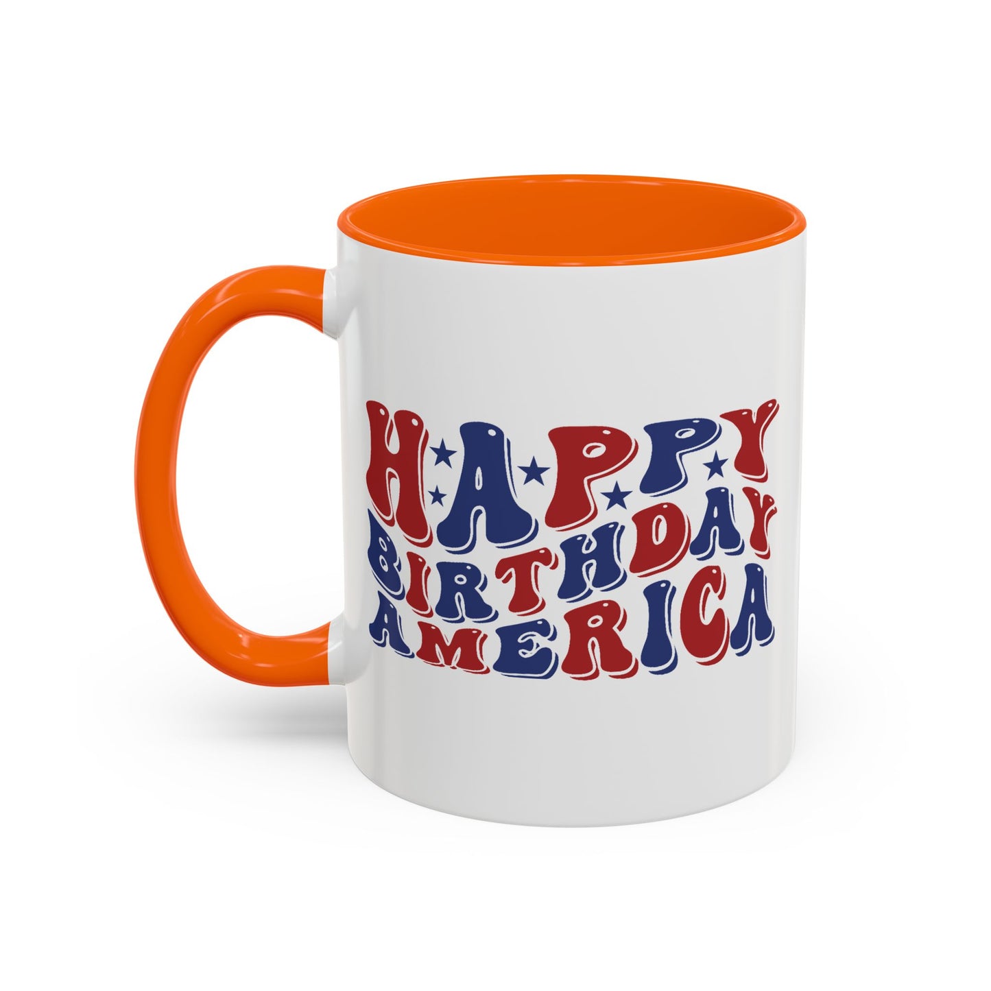 4th of July Mug - Happy Birthday America Retro