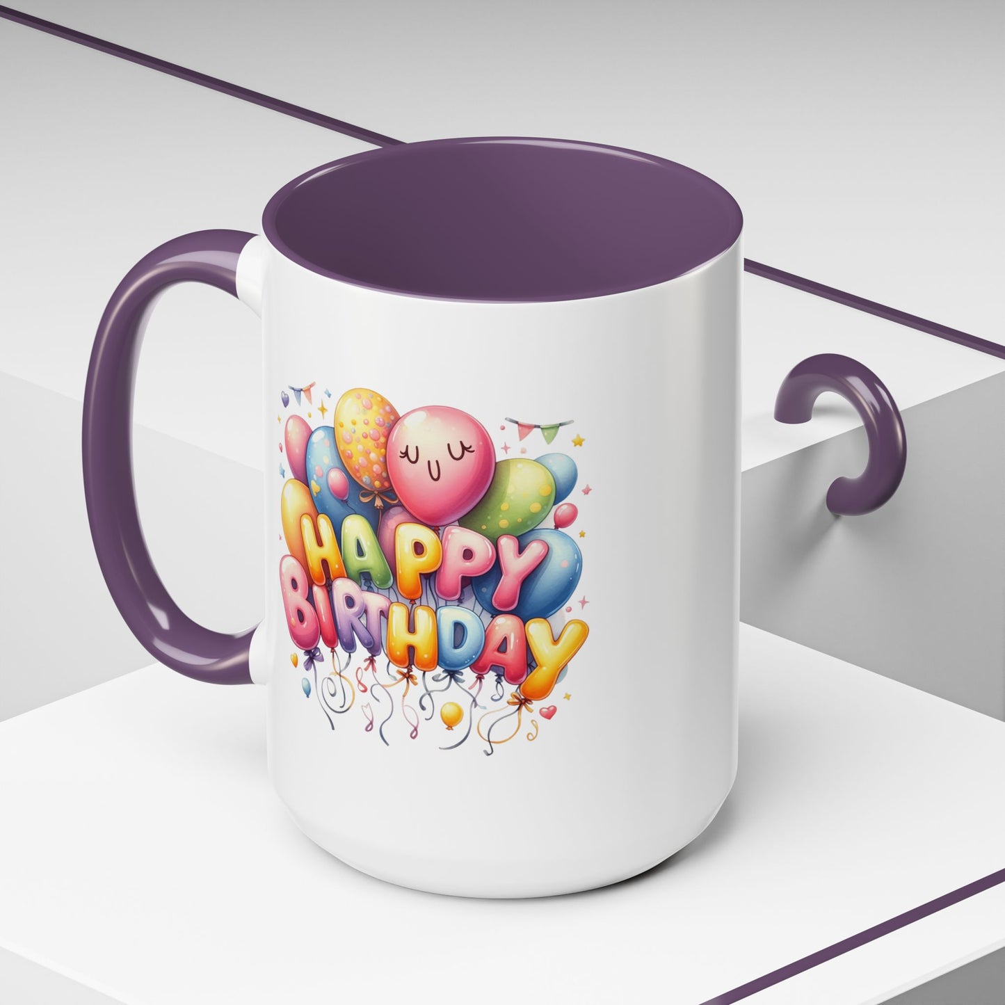 Birthday Mug - Happy Birthday Cute Balloon