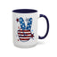 4th of July Mug - America Peace Sign