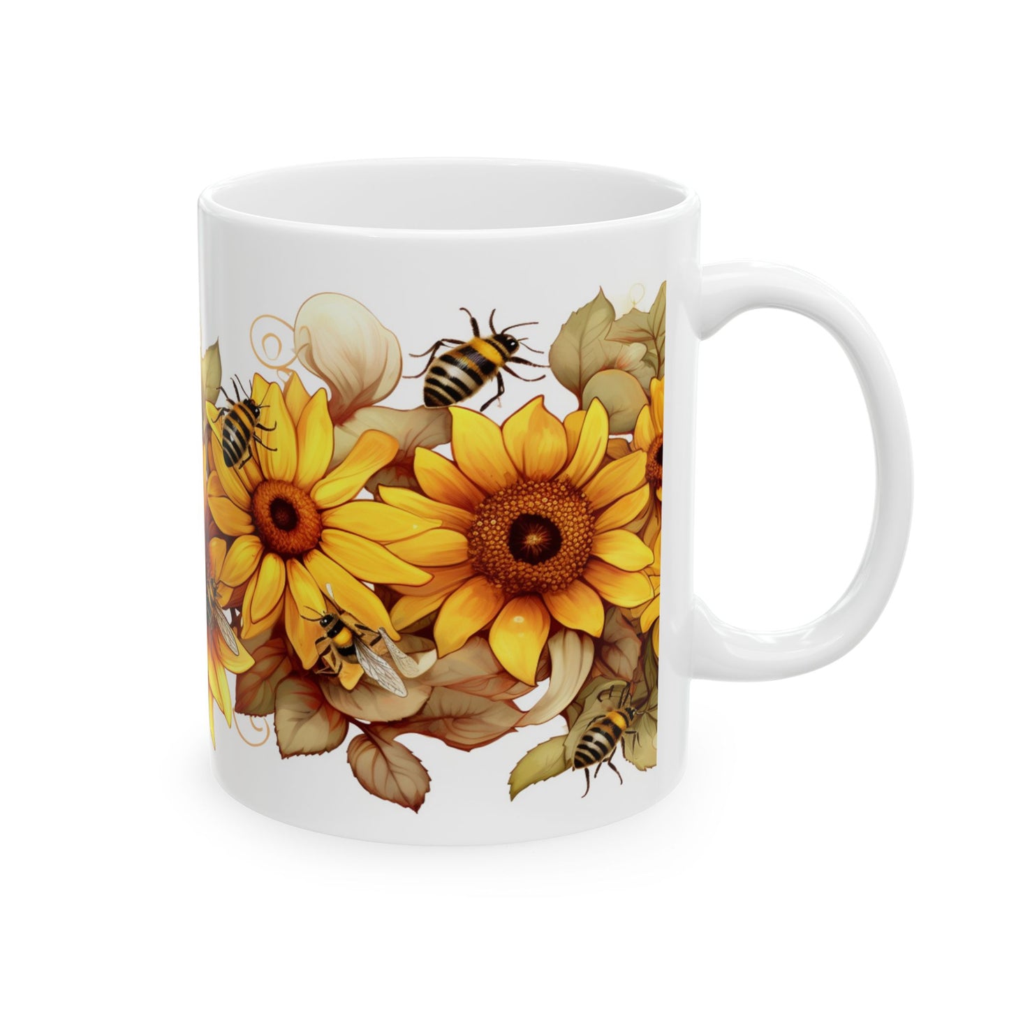 Artistic Mug - Flower Bees