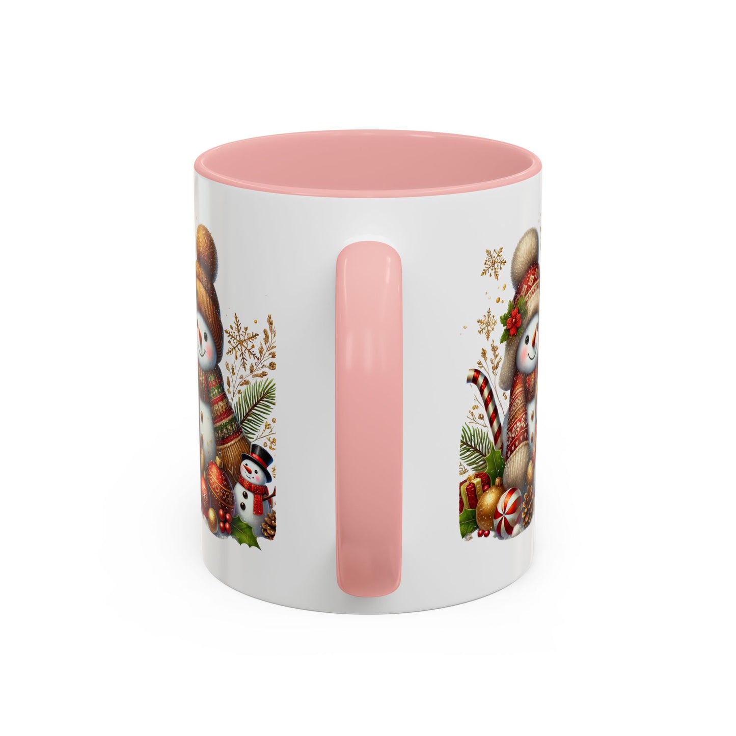 Christmas Mug - Gold Snowman Family