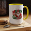 Christmas Mug - Green & Red Text Santa Presents