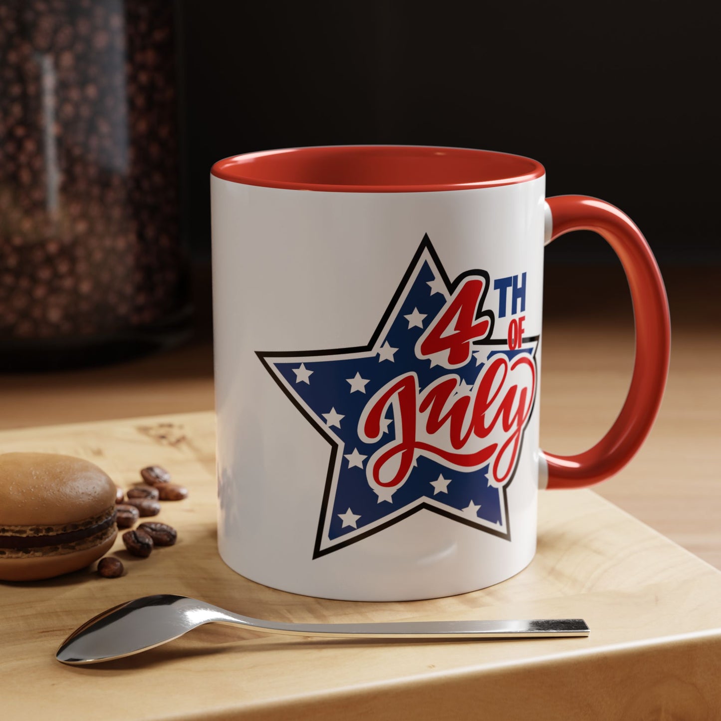 4th of July Mug - 4th of July Star Flag