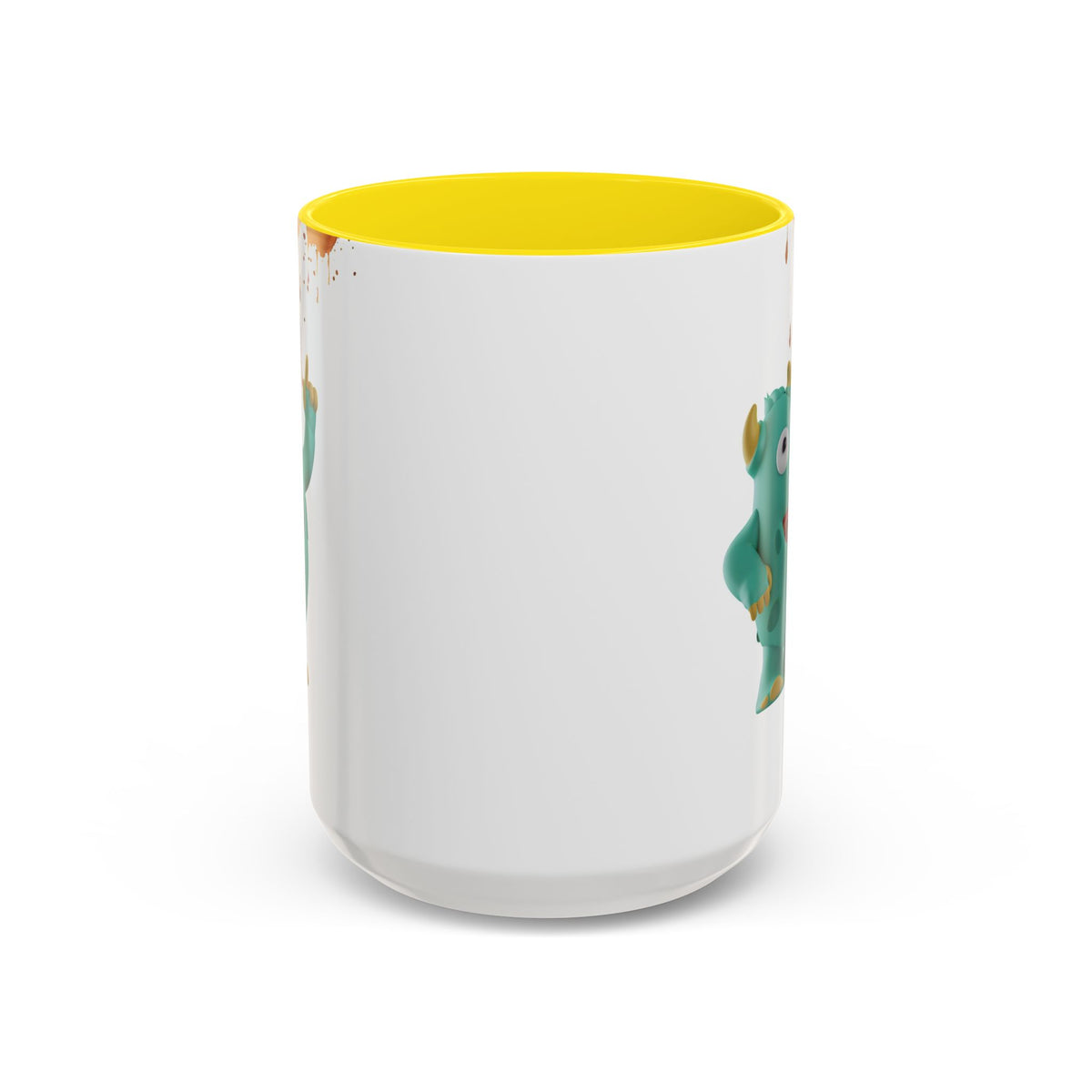 Humor Mug - Monster Drinks Coffee Spill