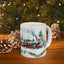 Christmas Mug - Snowy Landscape Train Wrap 9