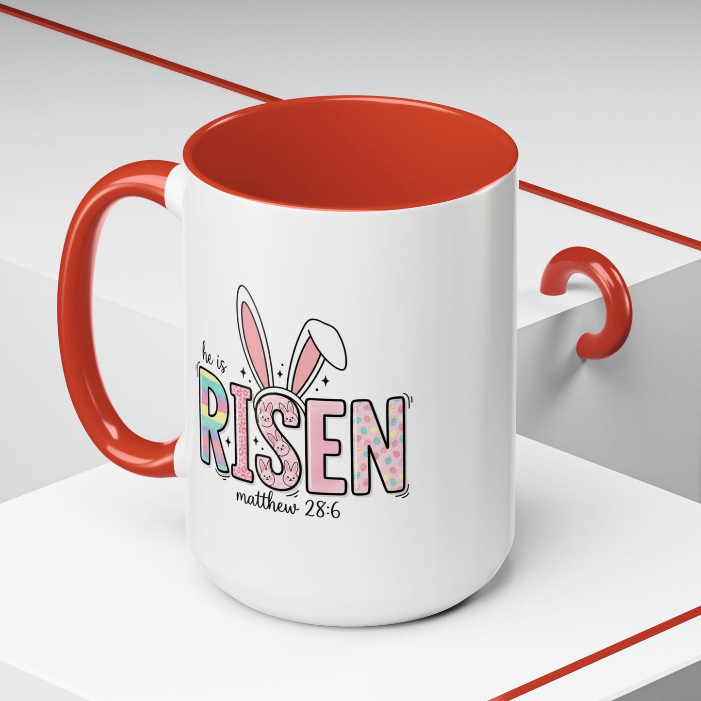 Easter Mug - He Is Risen Bunny