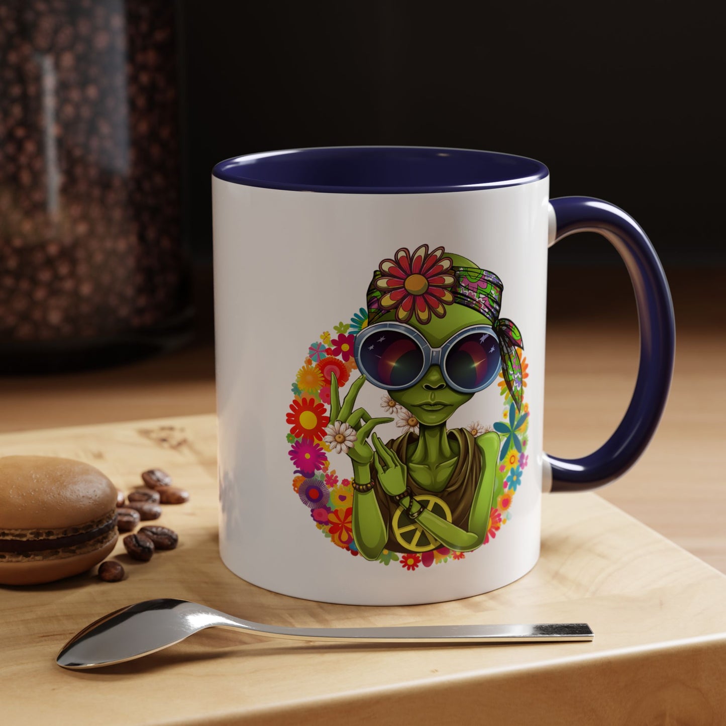 Alien Mug - Peace Hippy Alien