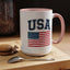 4th of July Mug - USA & Flag