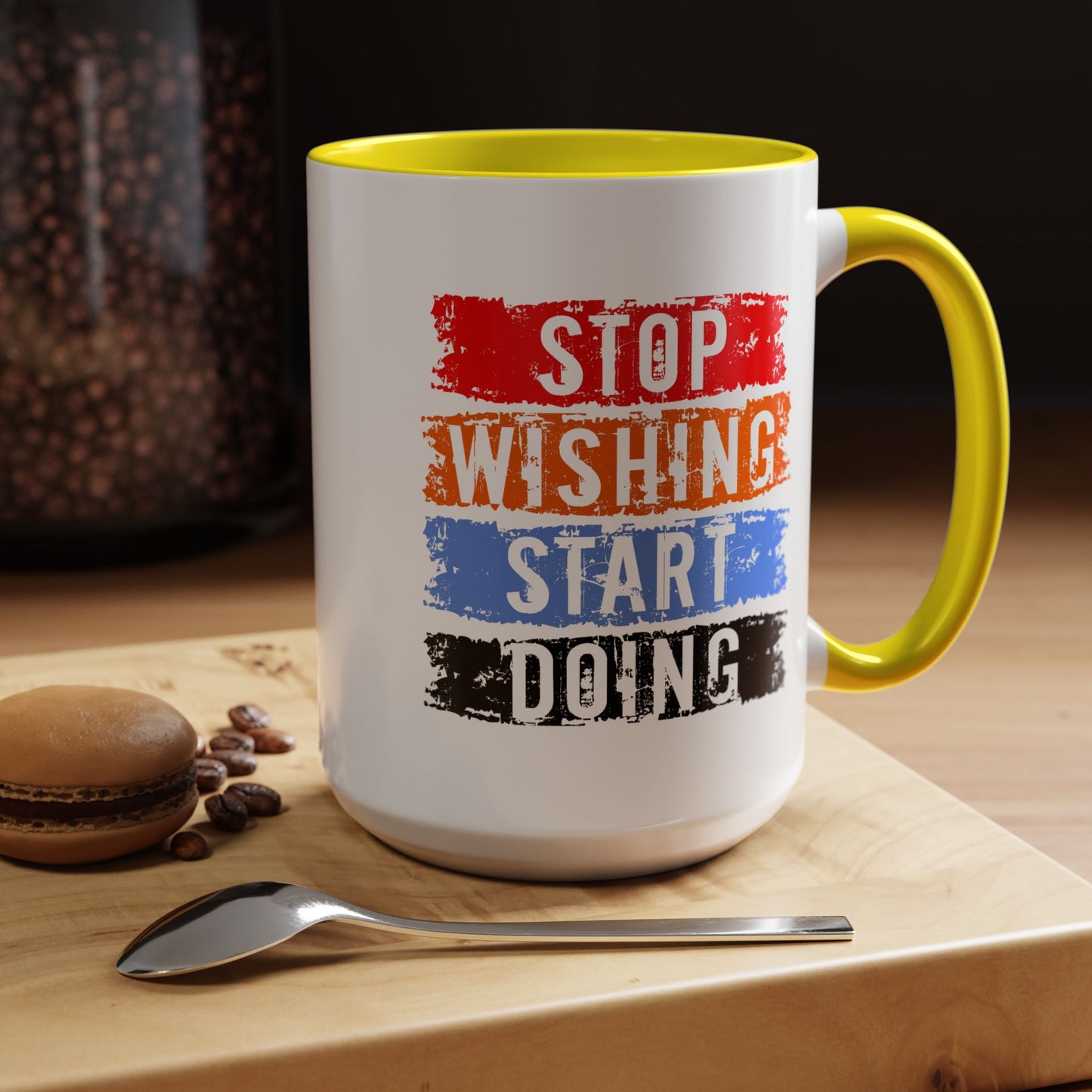 Motivation Mug - Stop Wishing Start Doing