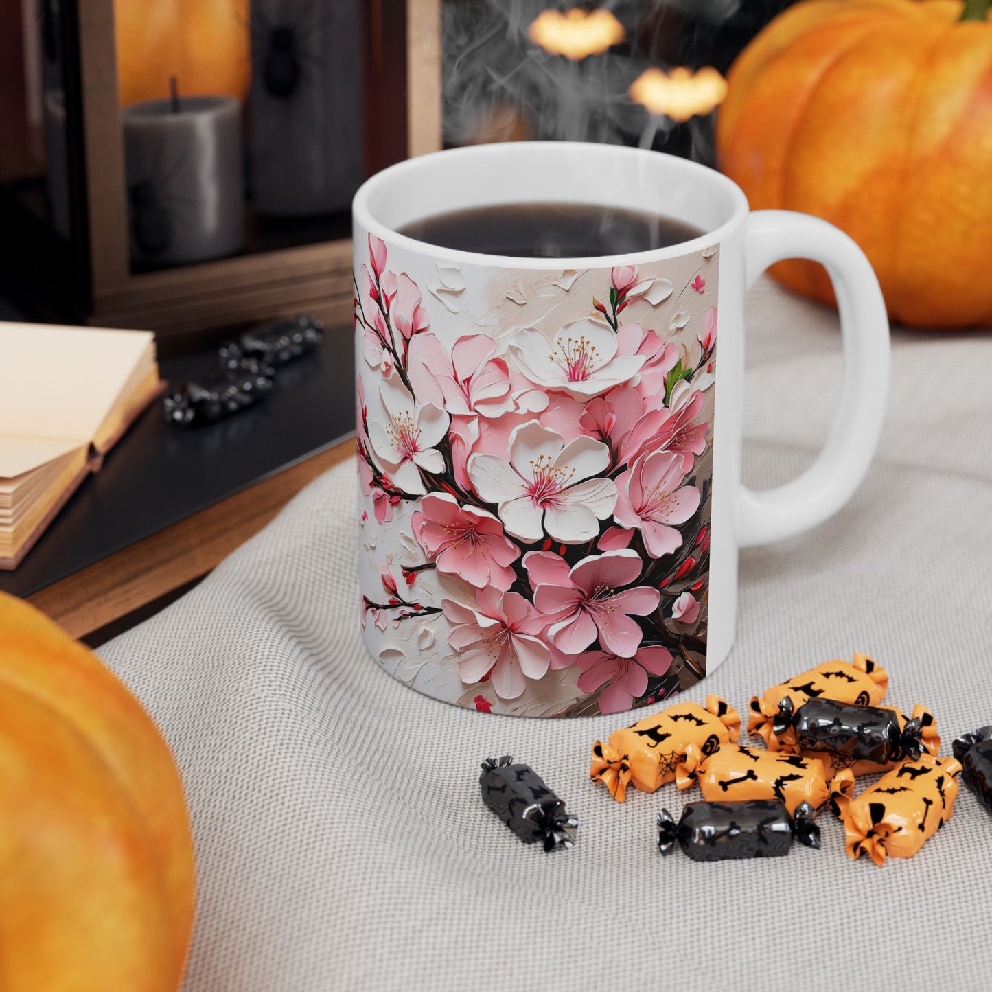 Artistic Mug - Cherry Blossom Oil Painting