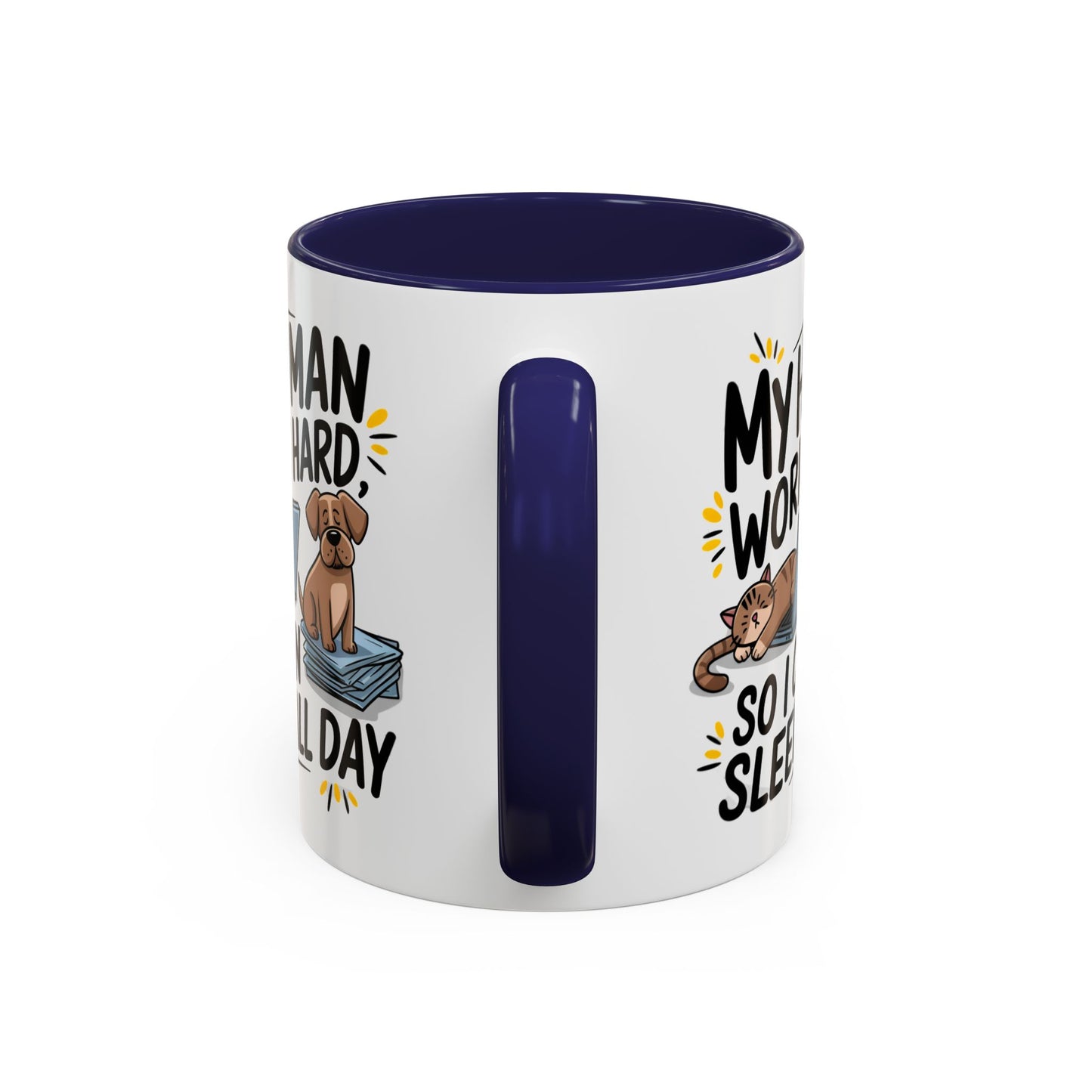 Animal Mug - My Human Works Hard