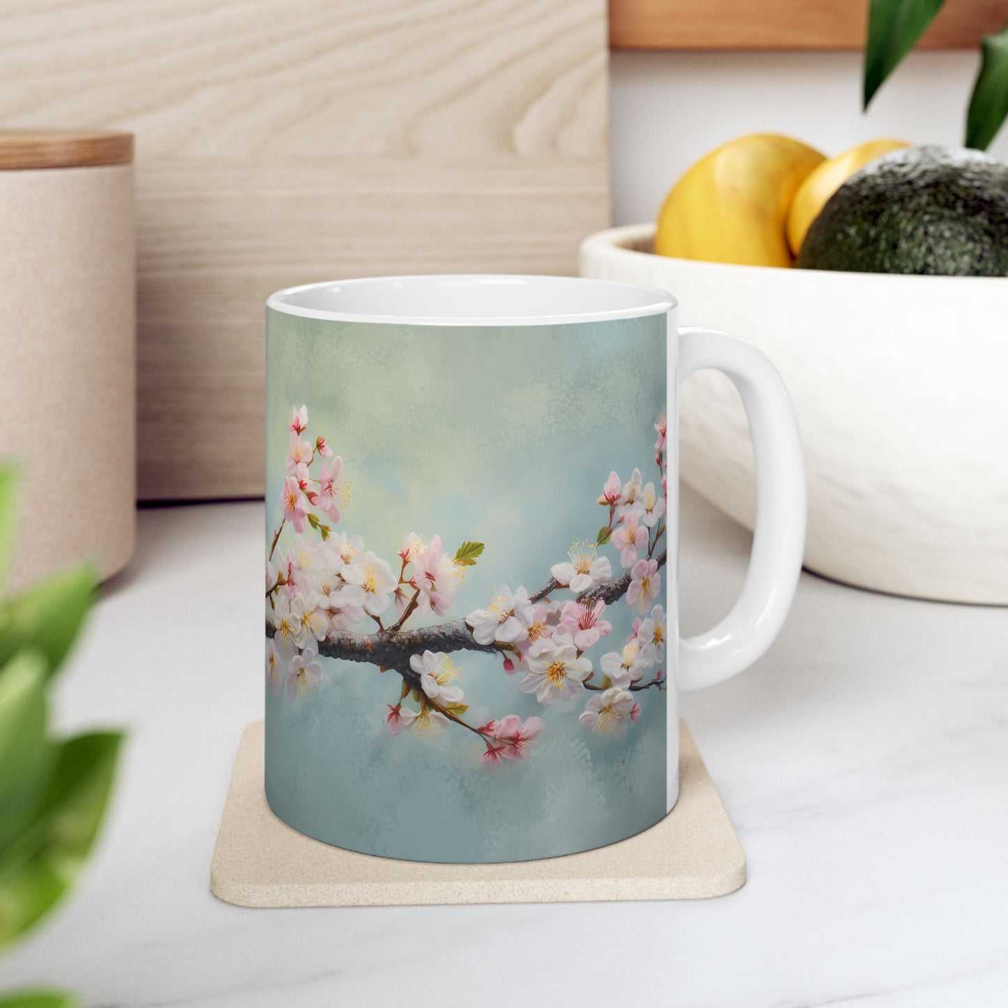 Artistic Mug - Felted Bird 2