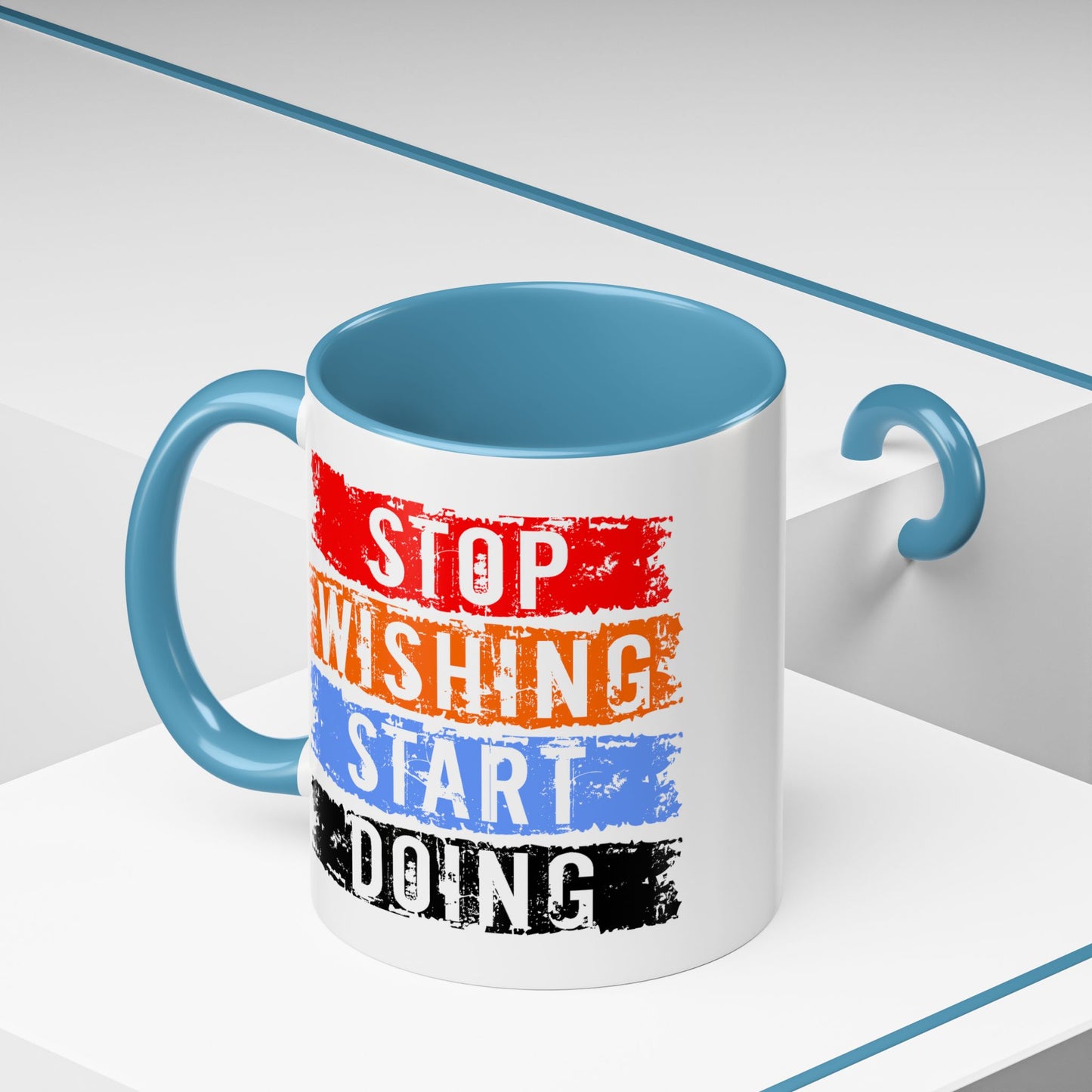 Motivation Mug - Stop Wishing Start Doing